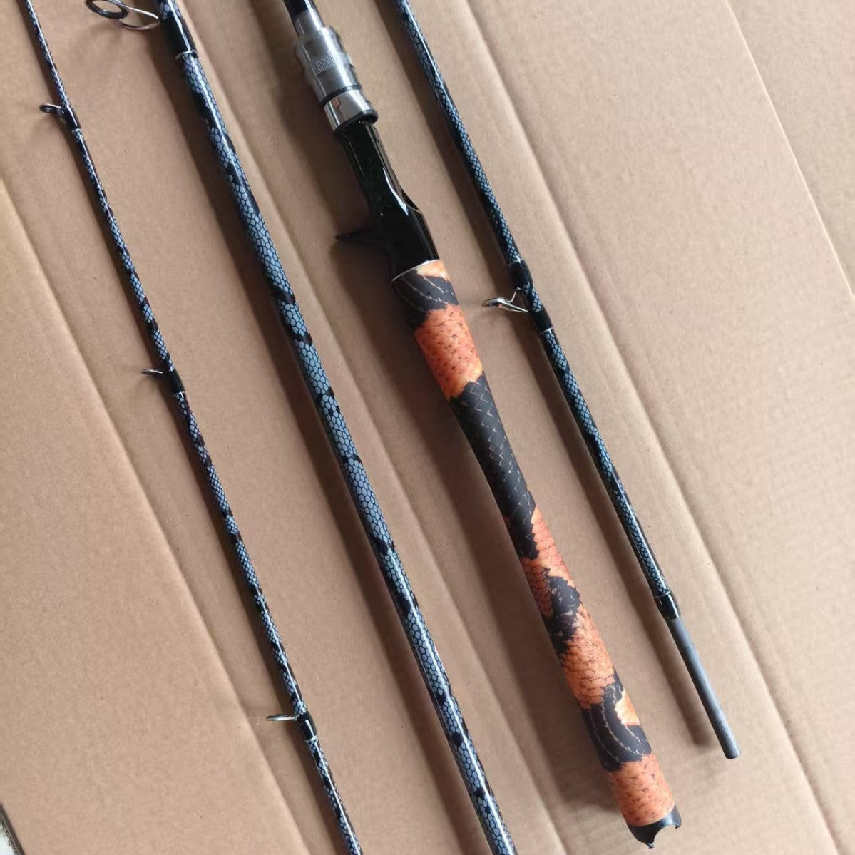 Lightning Strong Rod H Light Thunder Medium Thunder Rod Carbon Black Fishing Rod For Black Bass Lure Rod With Plug-In Rod Straight Handle Gun Handle Lure Single Rod